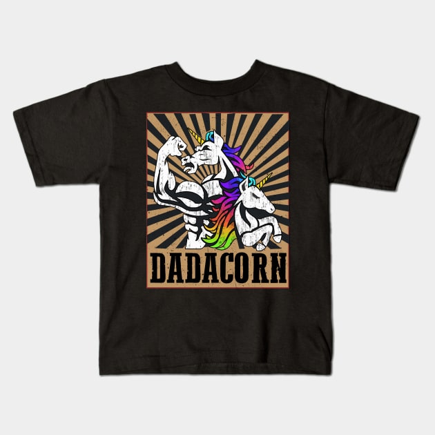 Dadacorn Funny Kids T-Shirt by TEEPHILIC